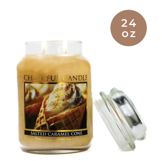 Salted Caramel Cone - 24 oz Cheerful Candle