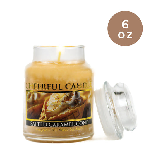 Salted Caramel Cone - 6 oz Cheerful Candle