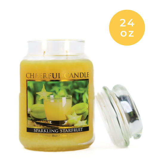 Sparkling Starfruit - 24 oz Cheerful Candle