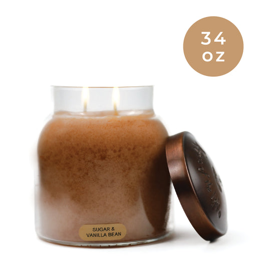 Sugar & Vanilla Bean - 34 oz Papa Candle - Product Image by A Cheerful Giver