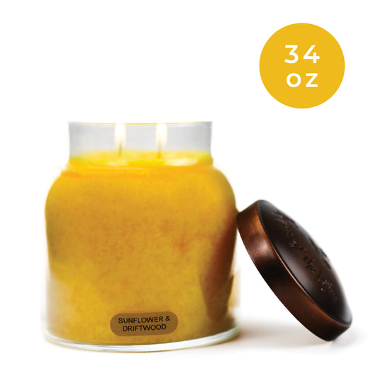 Sunflower & Driftwood - 34 oz Papa Candle