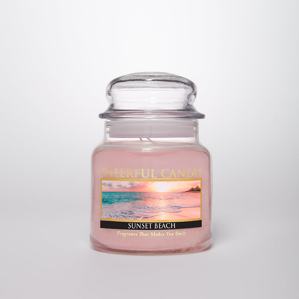 Sunset Beach Scented Candle -16 oz, Double Wick, Cheerful Candle