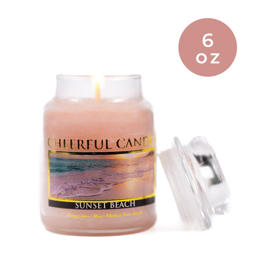 Sunset Beach - 6 oz Cheerful Candle - Product Image by A Cheerful Giver