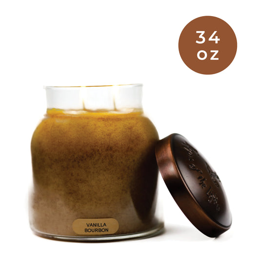 Vanilla Bourbon - 34 oz Papa Candle