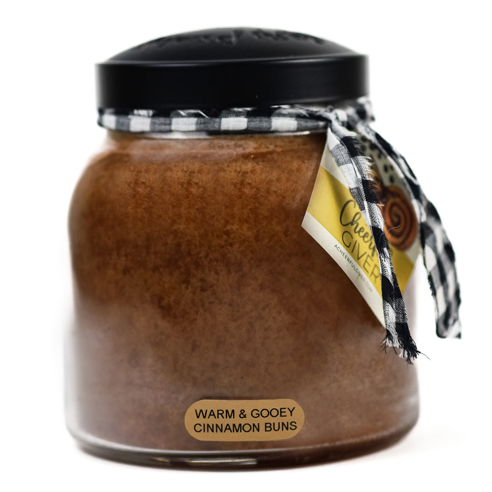 Warm & Gooey Cinnamon Buns 34oz Jar Candle | A Cheerful G – A