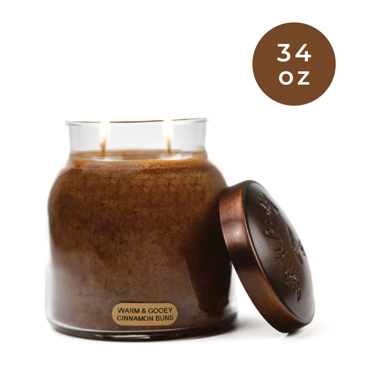 Warm & Gooey Cinnamon Buns - 34 oz Papa Candle