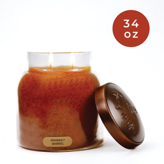 Whiskey Barrel - 34 oz Papa Candle