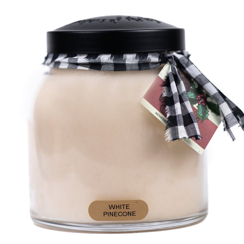 White Pinecone - 34 oz Papa Candle by A Cheerful Giver