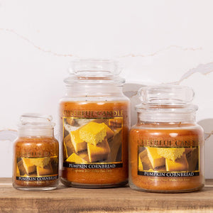 Pumpkin Cornbread Scented Candle -24 oz, Double Wick, Cheerful Candle