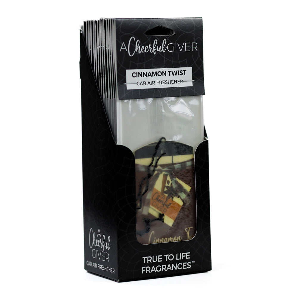 Cinnamon Twist Car Air Freshener | A Cheerful Giver