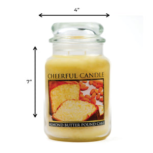 Almond Butter Pound Cake - 24 oz Cheerful Candle