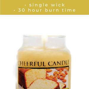 Almond Butter Pound Cake - 6 oz Cheerful Candle