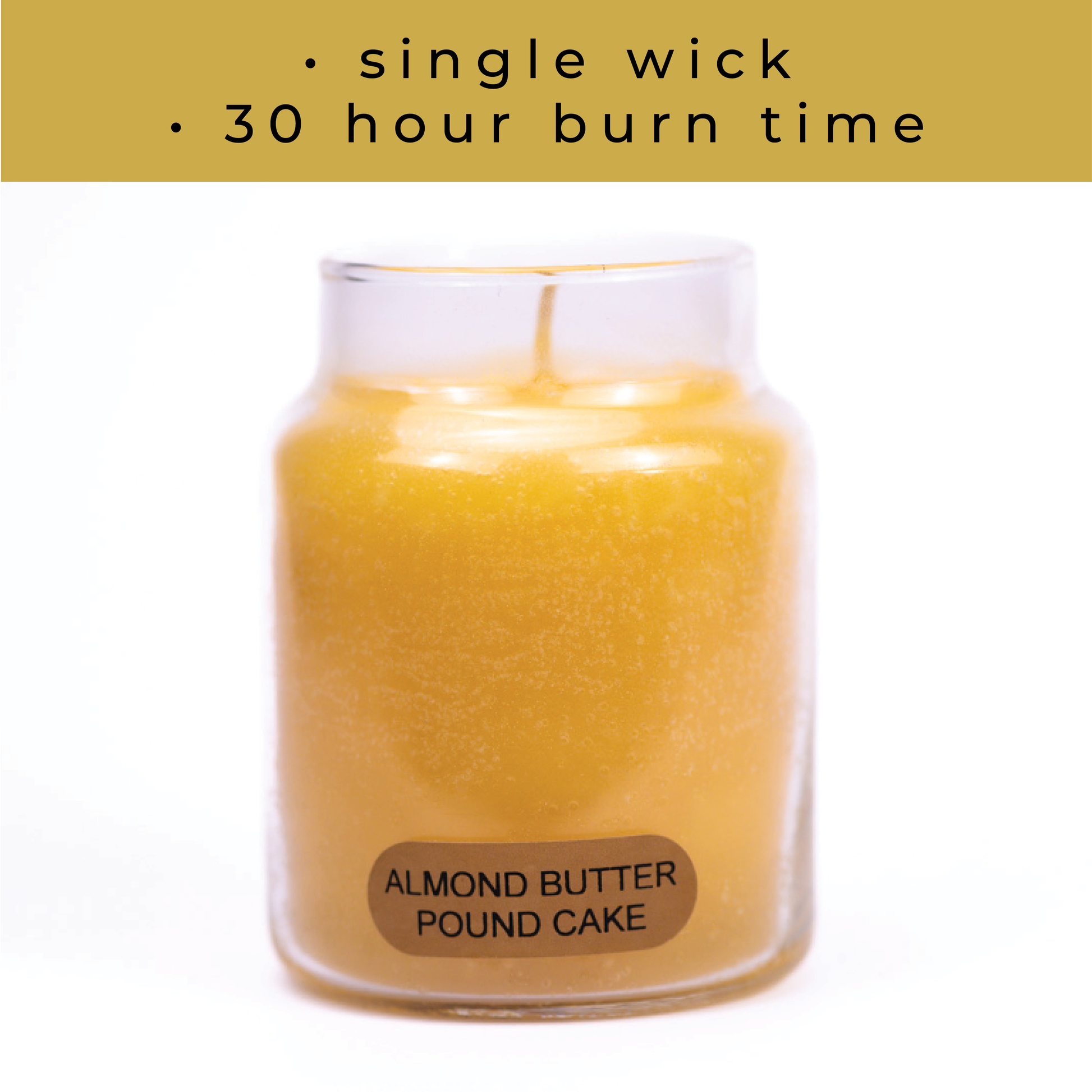 Almond Butter Pound Cake - 6 oz Baby Candle