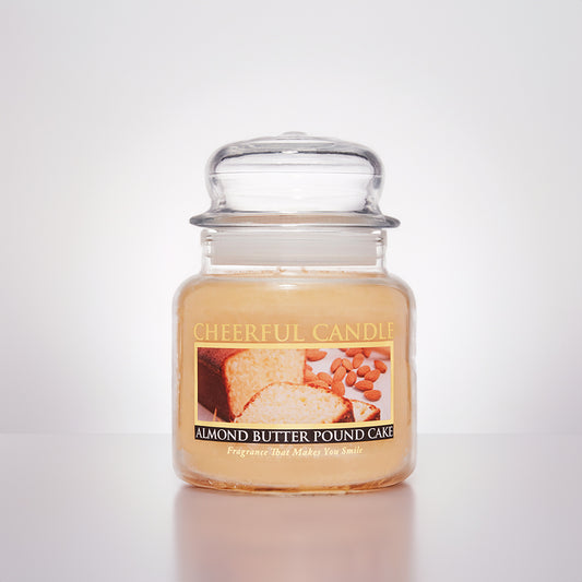 Almond Butter Pound Cake Scented Candle -16 oz, Double Wick, Cheerful Candle