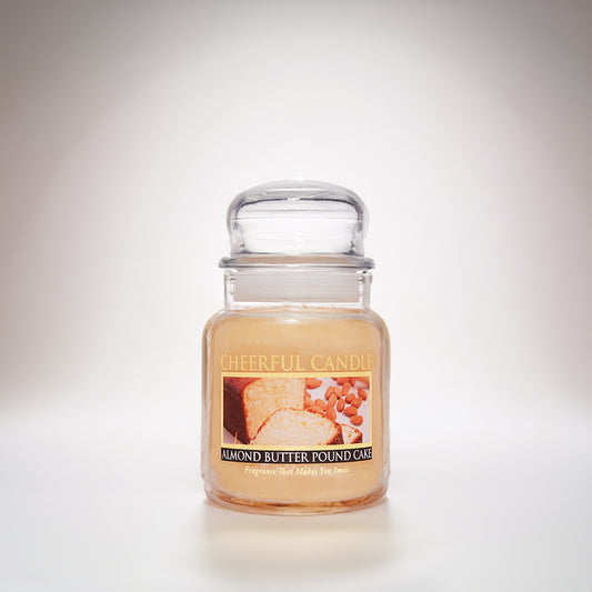 Almond Butter Pound Cake Scented Candle - 6 oz, Single Wick, Cheerful Candle