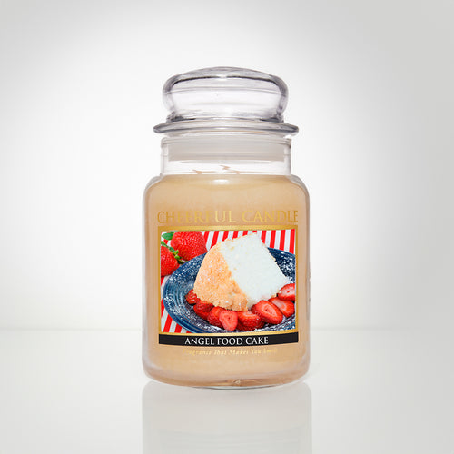 Angel Food Cake Scented Candle -24 oz, Double Wick, Cheerful Candle