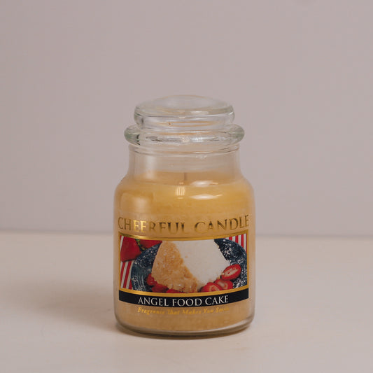 Angel Food Cake Scented Candle - 6 oz, Single Wick, Cheerful Candle