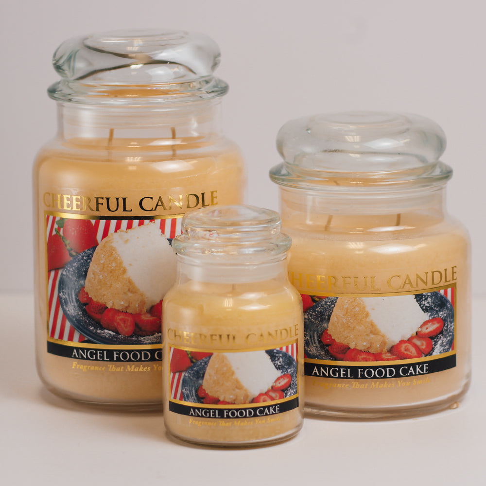 Angel Food Cake Scented Candle - 6 oz, Single Wick, Cheerful Candle