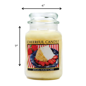 Angel Food Cake - 24 oz Cheerful Candle