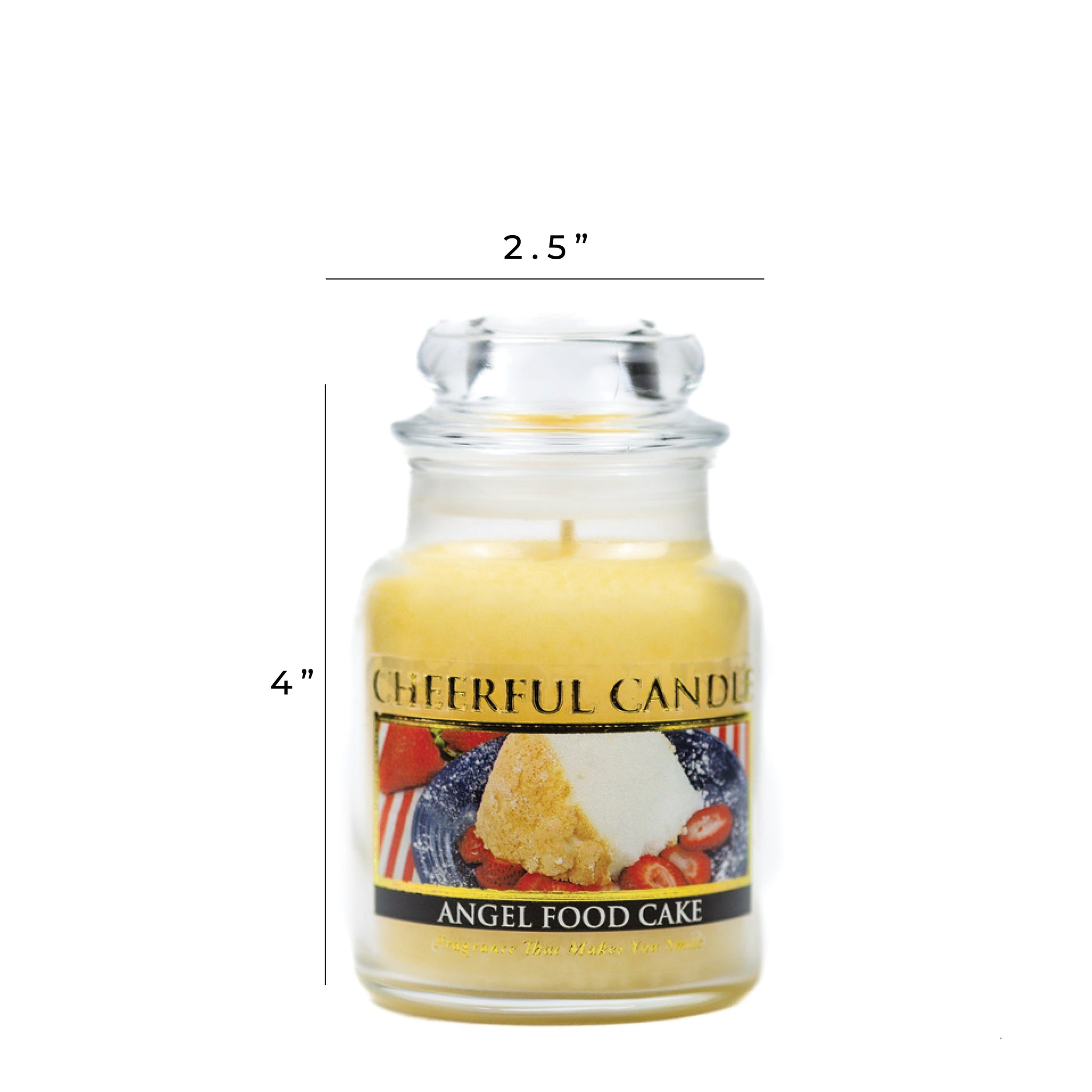 Angel Food Cake - 6 oz Cheerful Candle
