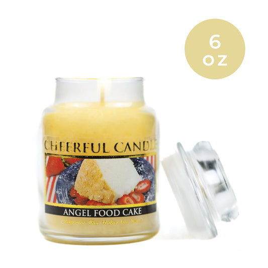 Angel Food Cake - 6 oz Cheerful Candle