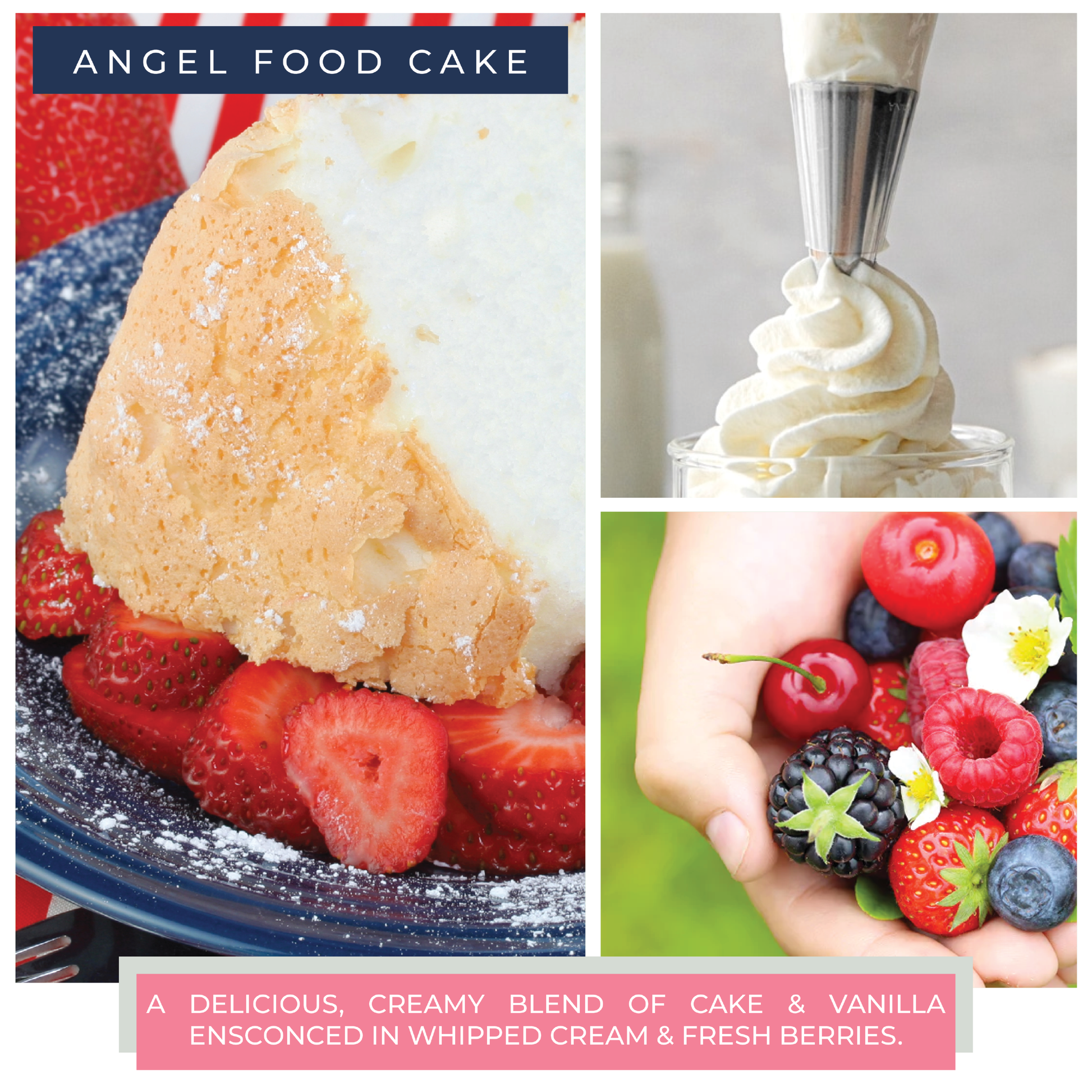 Angel Food Cake - 6 oz Baby Candle