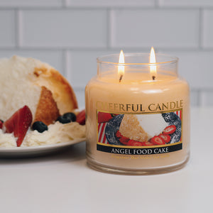 Angel Food Cake - 16 oz Cheerful Candle