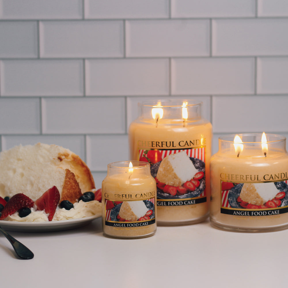 Angel Food Cake Scented Candle - 6 oz, Single Wick, Cheerful Candle