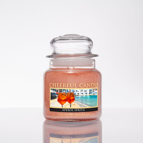 Aperol Spritz Scented Candle -16 oz, Double Wick, Cheerful Candle