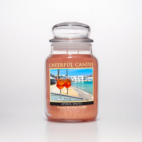 Aperol Spritz Scented Candle -24 oz, Double Wick, Cheerful Candle