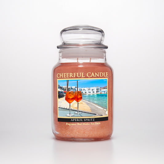 Aperol Spritz Scented Candle -24 oz, Double Wick, Cheerful Candle