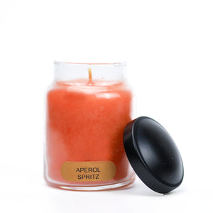 Aperol Spritz Scented Candle - 6 oz, Single Wick, Baby Jar