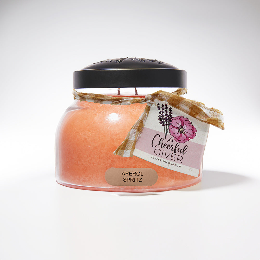 Aperol Spritz Scented Candle - 22 oz, Double Wick, Mama Jar