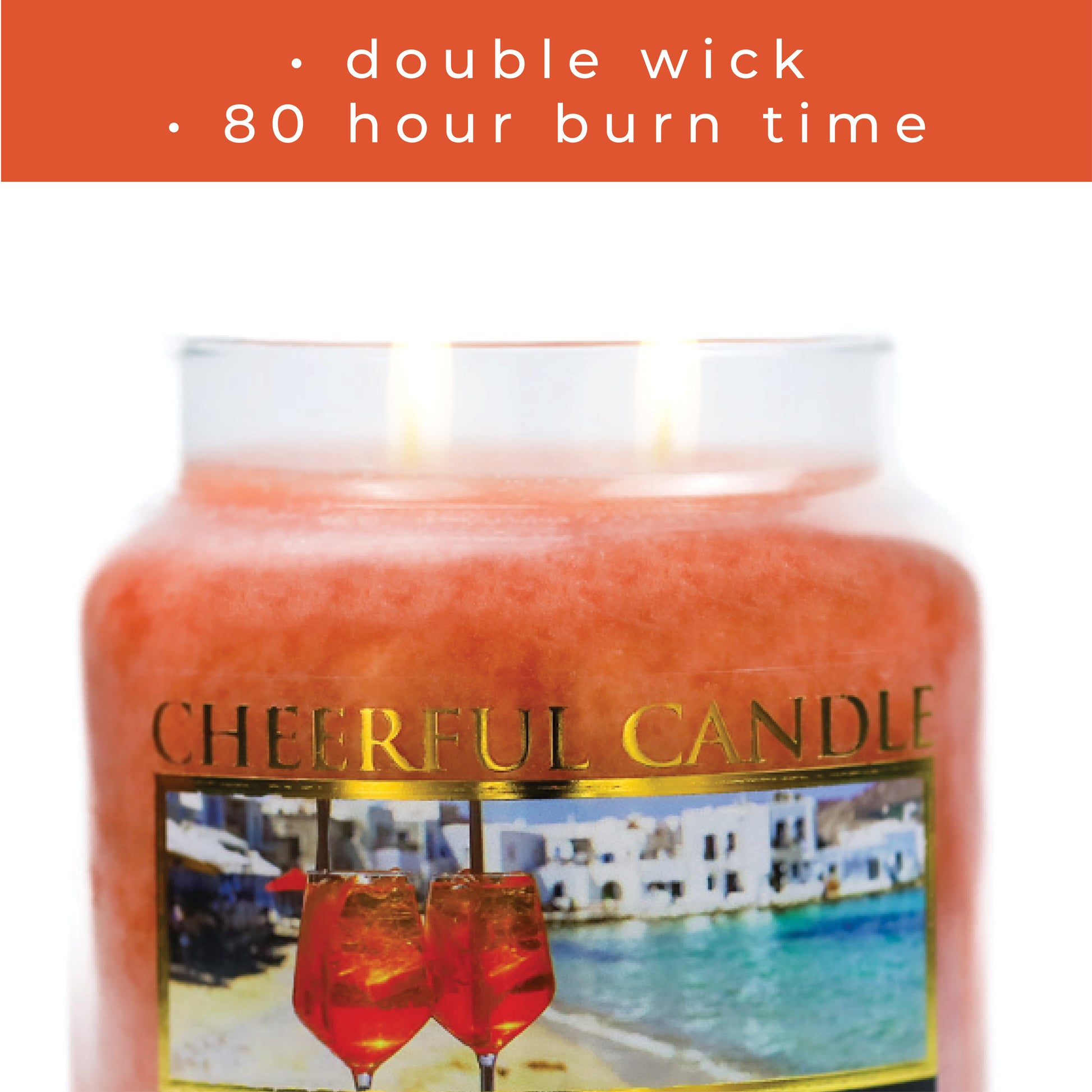 Aperol Spritz - 16 oz Cheerful Candle