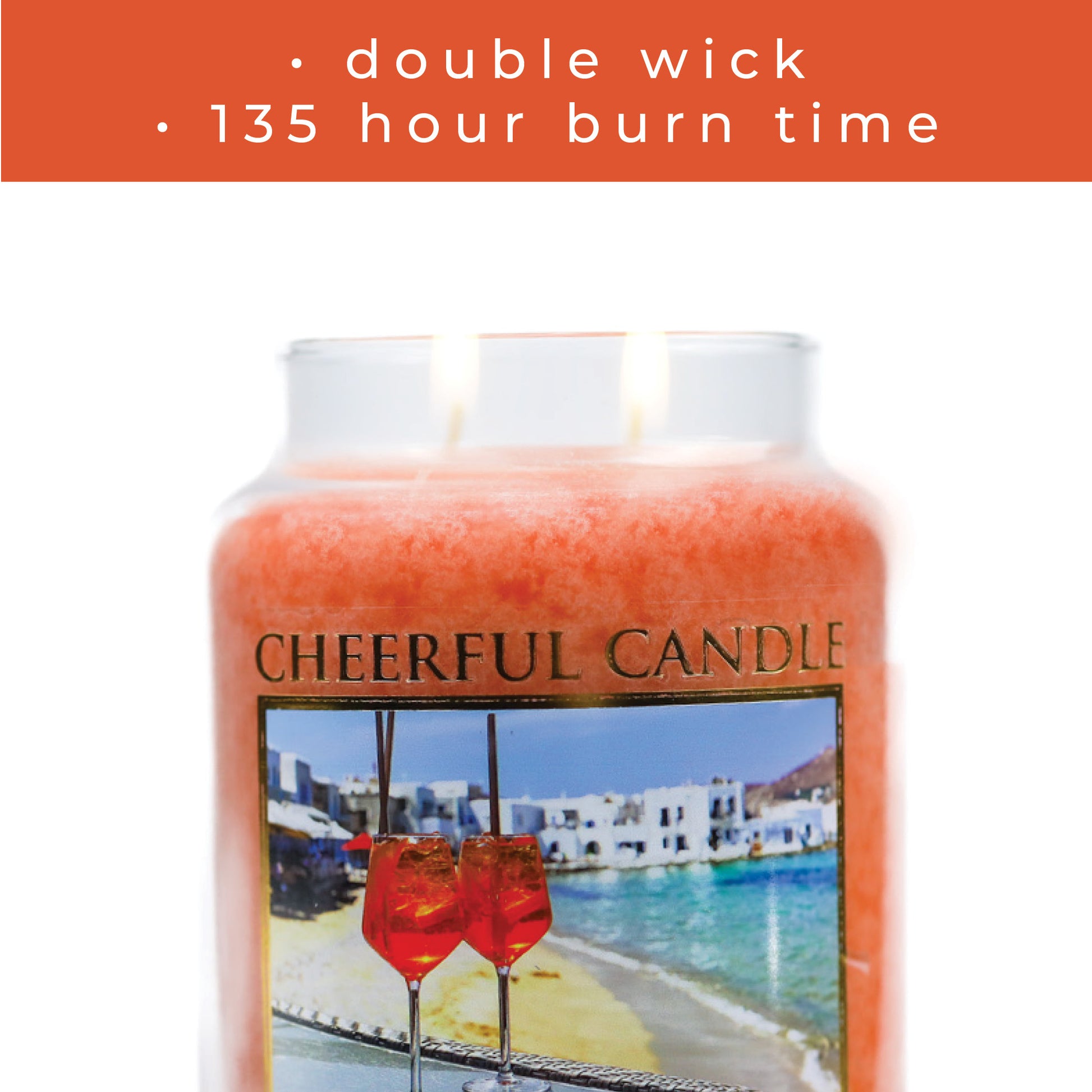 Aperol Spritz - 24 oz Cheerful Candle
