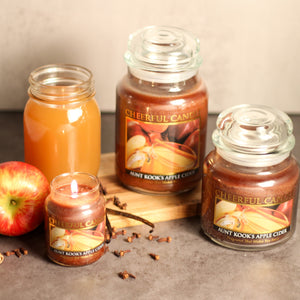 Aunt Kook's Apple Cider - 24 oz Cheerful Candle