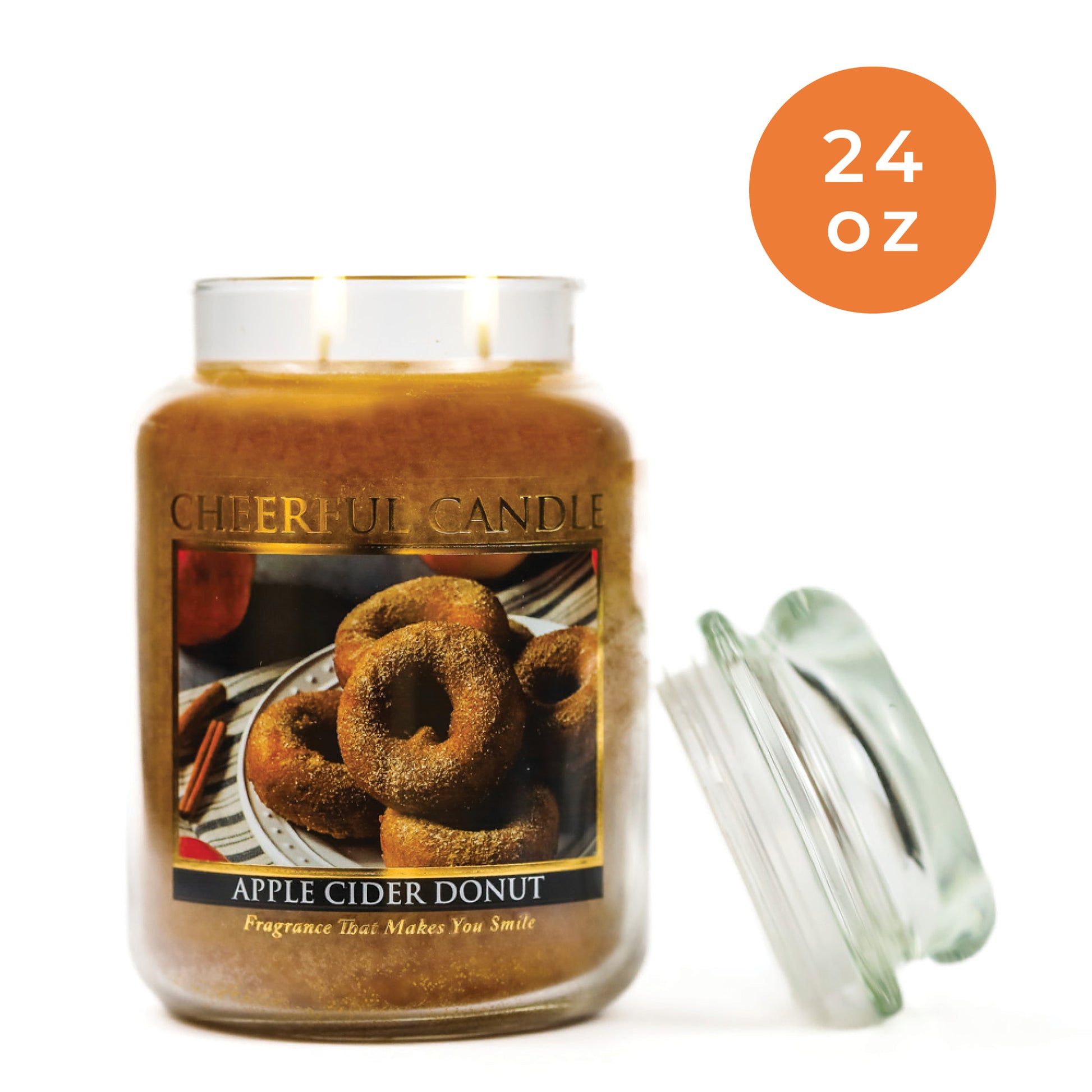 Apple Cider Donut - 24 oz Cheerful Candle