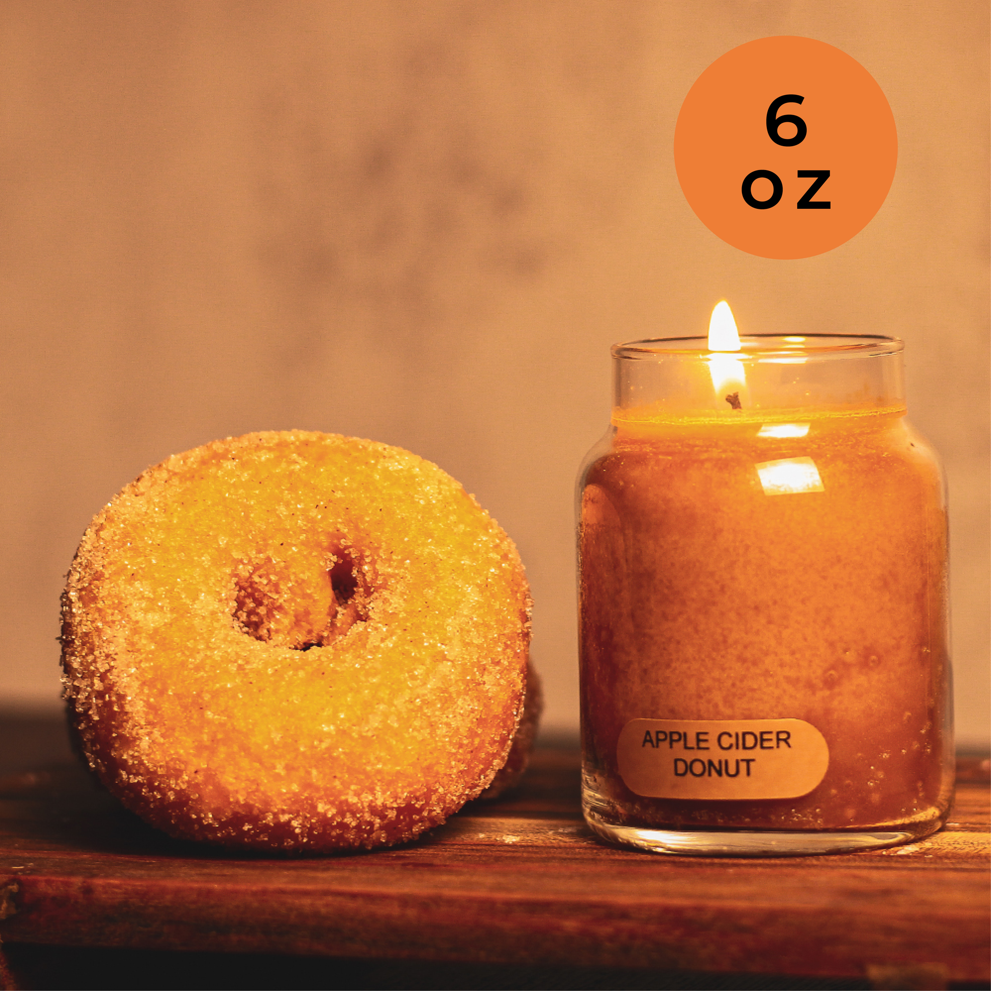 Apple Cider Donut - 6 oz Baby Candle