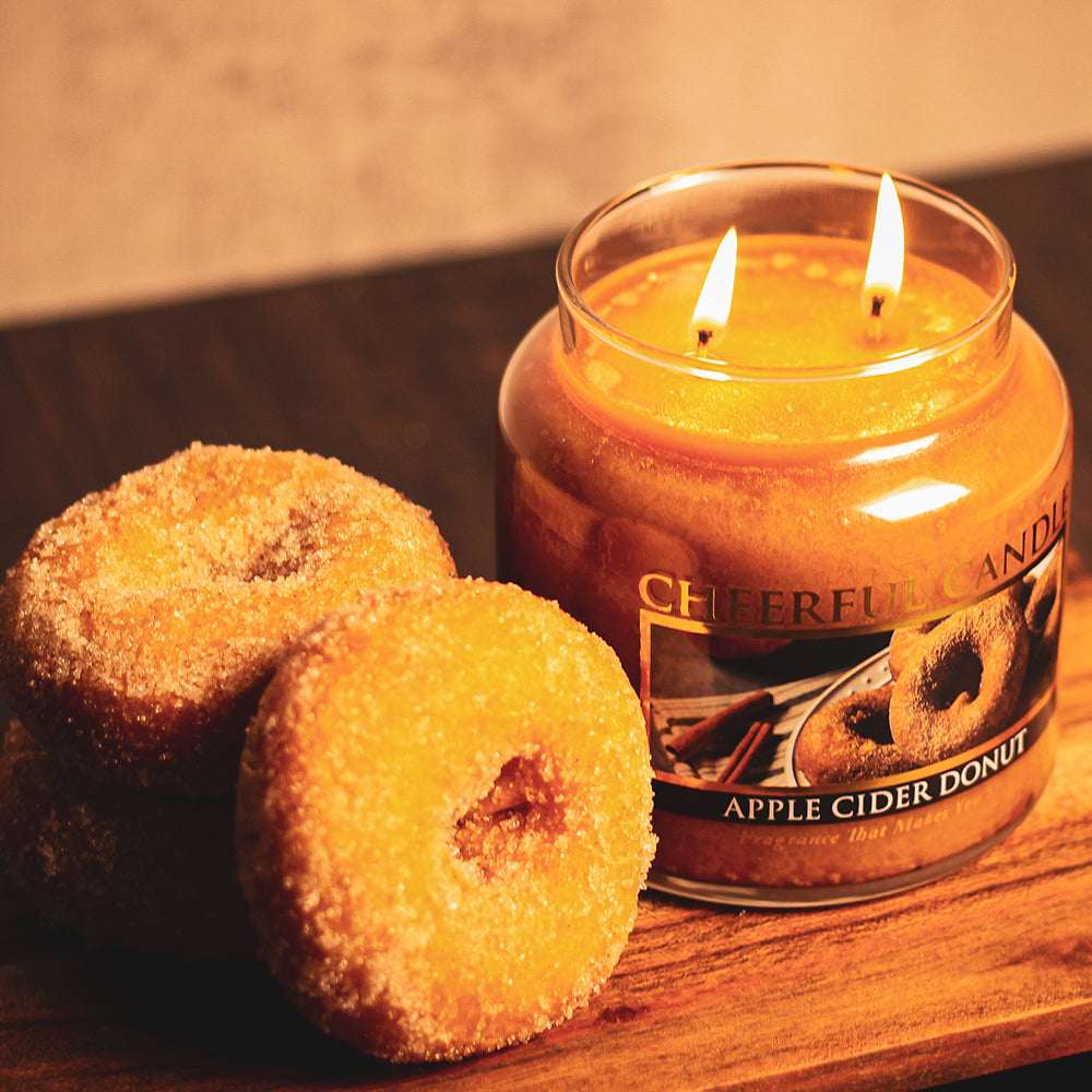 Apple Cider Donut - 16 oz Cheerful Candle