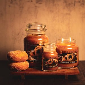 Apple Cider Donut Scented Candle -16 oz, Double Wick, Cheerful Candle