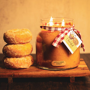 Apple Cider Donut - 34 oz, Double Wick, Papa Jar