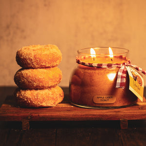 Apple Cider Donut Scented Candle - 22 oz, Double Wick, Mama Jar