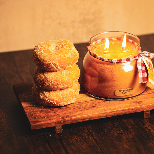 Apple Cider Donut Scented Candle - 22 oz, Double Wick, Mama Jar