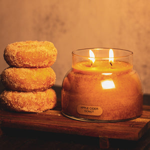 Apple Cider Donut Scented Candle - 22 oz, Double Wick, Mama Jar