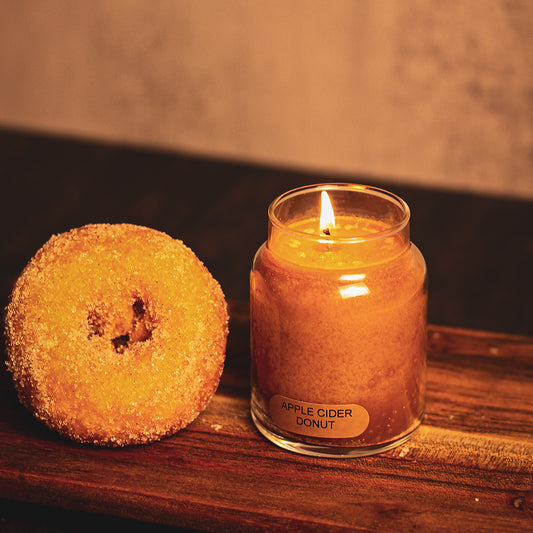 Apple Cider Donut Scented Candle - 6 oz, Single Wick, Baby Jar