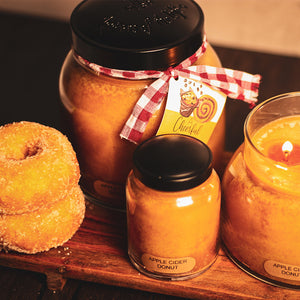 Apple Cider Donut Scented Candle - 6 oz, Single Wick, Baby Jar