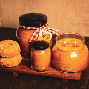 Apple Cider Donut Scented Candle - 22 oz, Double Wick, Mama Jar