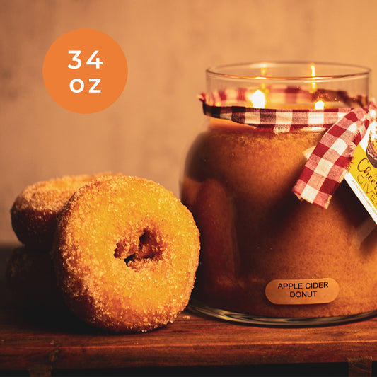 Apple Cider Donut - 34 oz Papa Candle