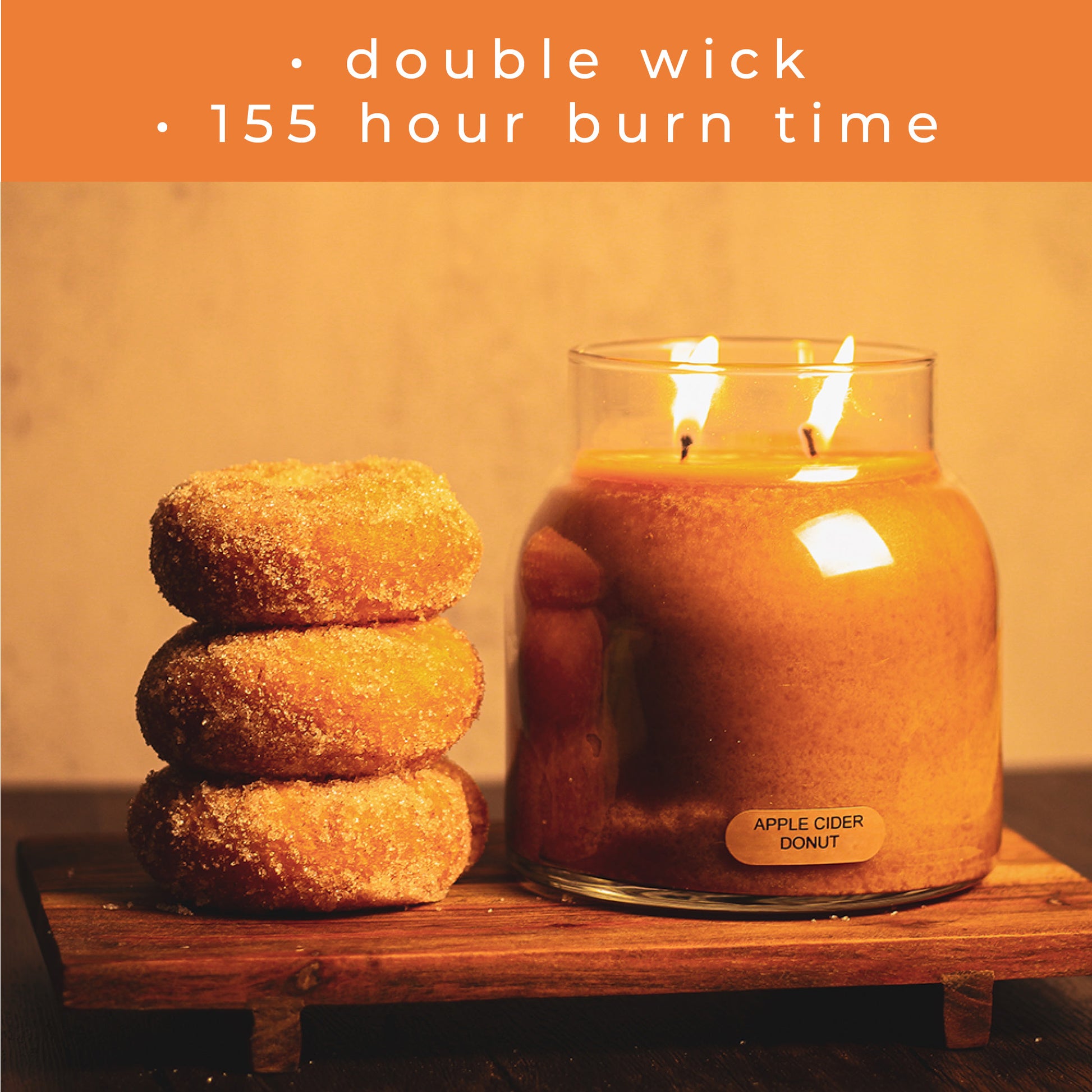 Apple Cider Donut - 34 oz Papa Candle