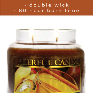 Aunt Kook's Apple Cider - 16 oz Cheerful Candle